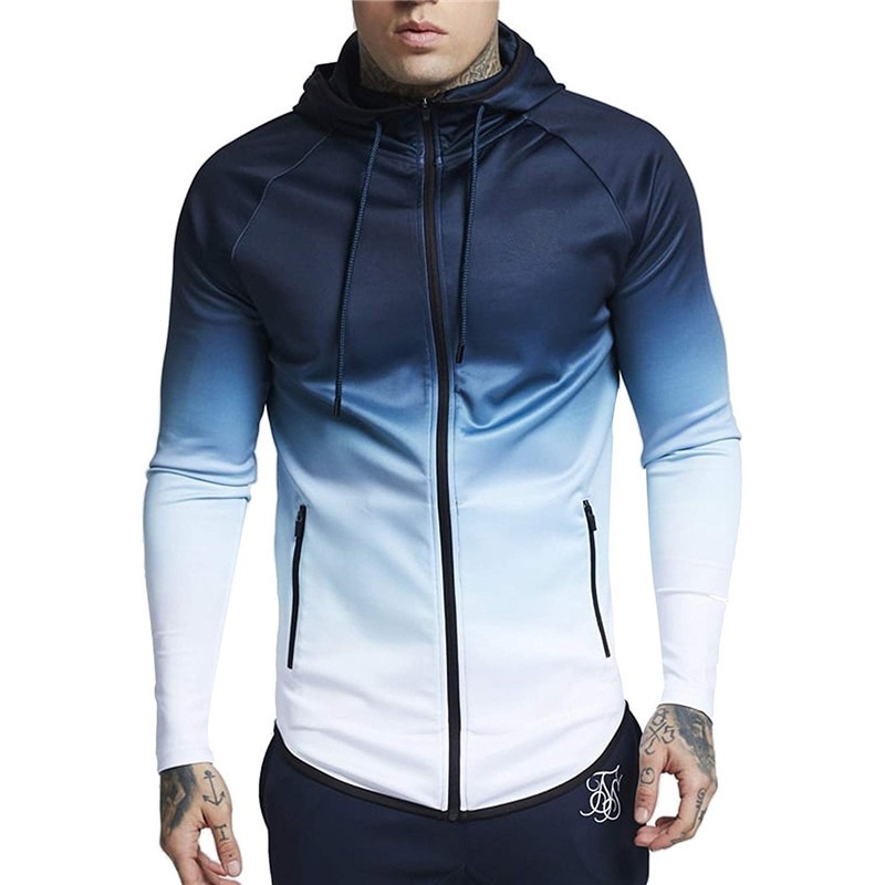Herrmodell-Gradient-Pattern-Drawstring-Hooded-Zipper-Up-Sweatshirt-1415171