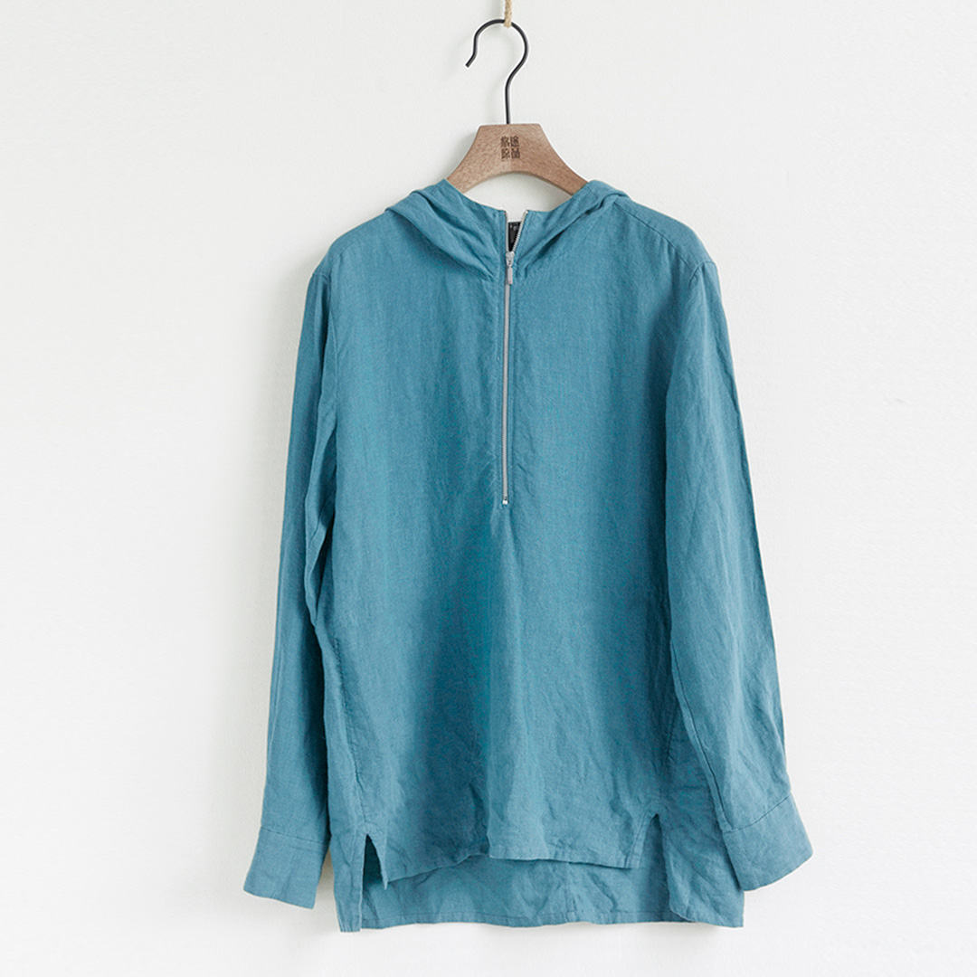 Mens-Cotton-Loose-Hooded-Tops-Zipper-Long-Sleeve-Solid-Color-T-Shirts-1400360