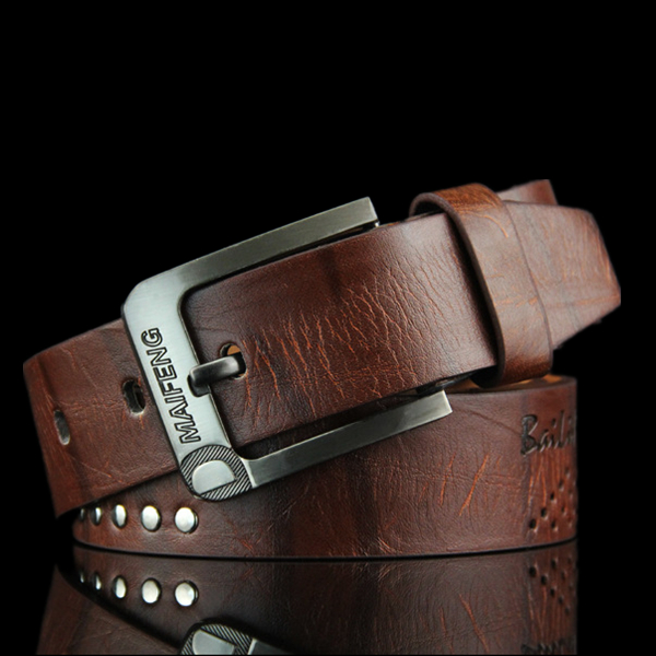 108CM-Mens-Retro-Cowboy-Belt-Leisure-Wild-Hollow-Rivet-Punk-Leather-Pin-Belt-Waistband-Strips-1135429