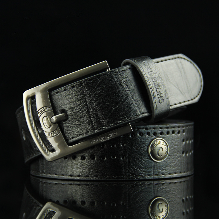 110CM-Mens-PU-Leather-Cowboy-Belt-Leisure-Wild-Porous-Rivet-Punk-Pin-Belt-Waistband-Strips-1135426