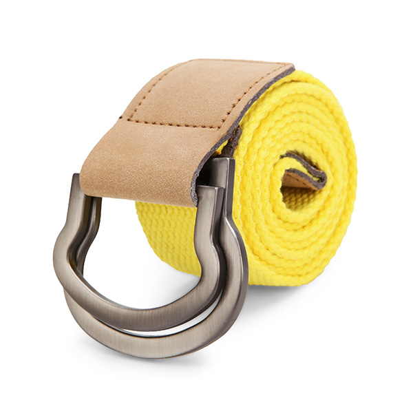 115CM-Men-Double-Ring-Loop-Canvas-Belt--Alloy-Leather-Buckle-Pants-Strip-992439