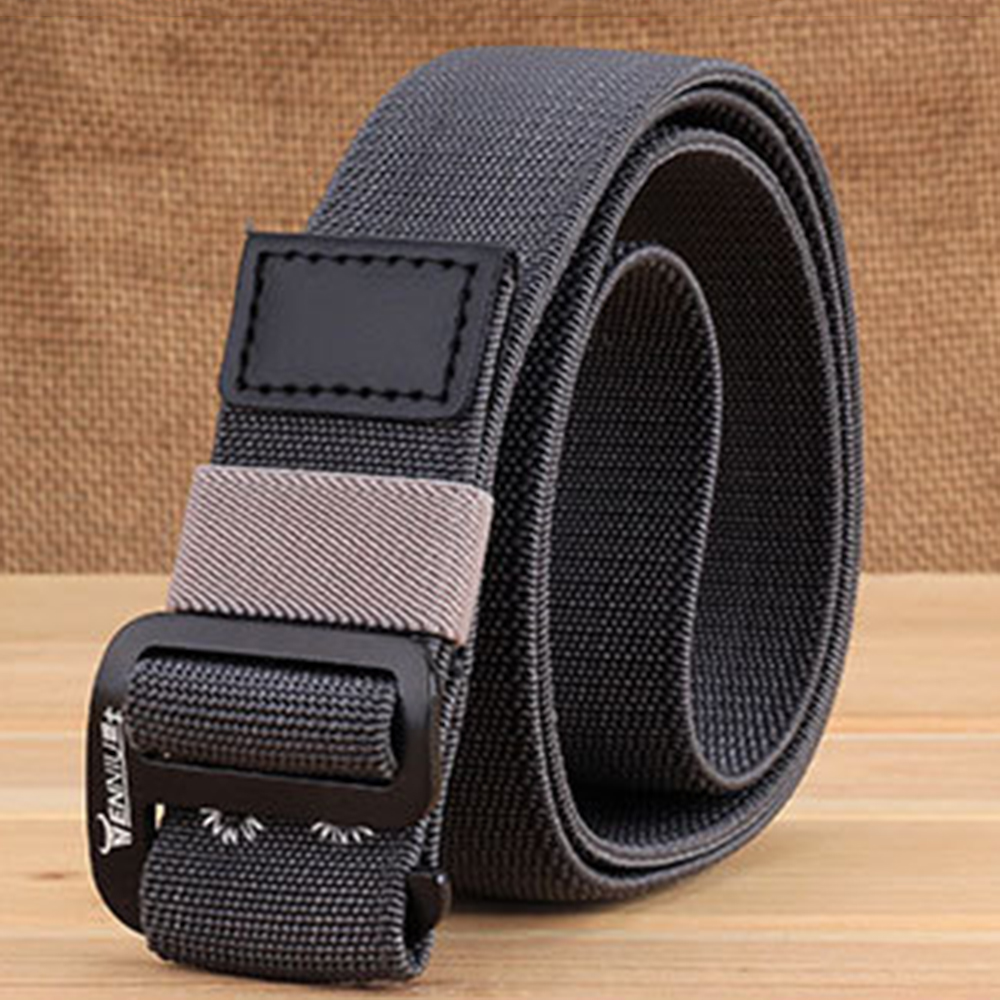 120-Men-Aluminum-9-Word-Buckle-Nylon-Elastic-Belt-Outdoor-Woven-Canvas-Belt-1288441