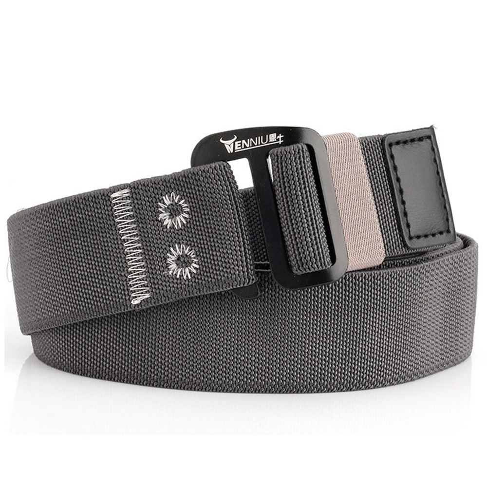 120-Men-Aluminum-9-Word-Buckle-Nylon-Elastic-Belt-Outdoor-Woven-Canvas-Belt-1288441