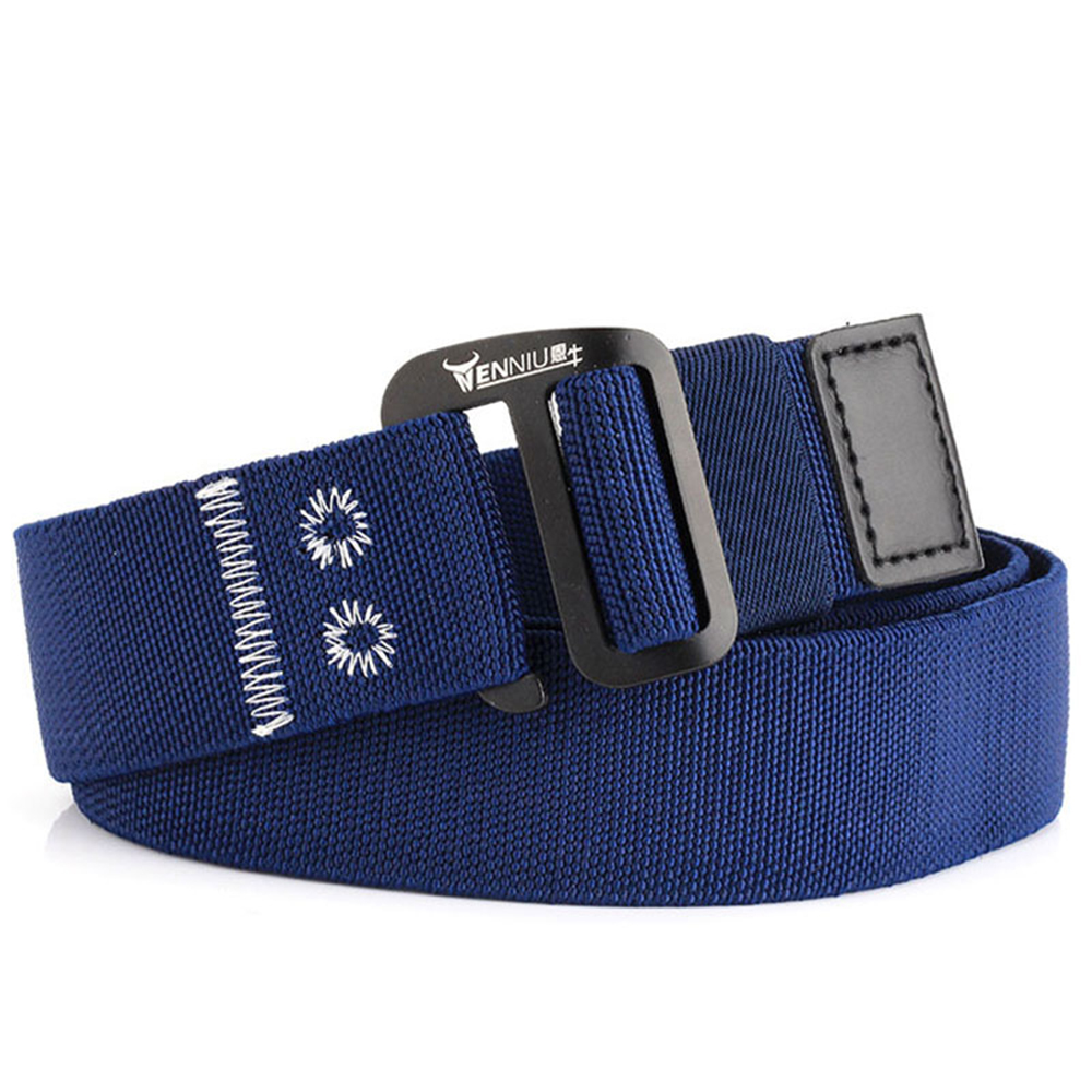 120-Men-Aluminum-9-Word-Buckle-Nylon-Elastic-Belt-Outdoor-Woven-Canvas-Belt-1288441