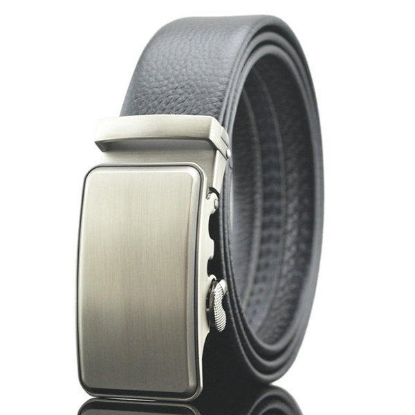 125-130CM-Men-Genuine-Leather-Business-Belt-Casual-Automatic-Buckle-Belt-Strip-1165887