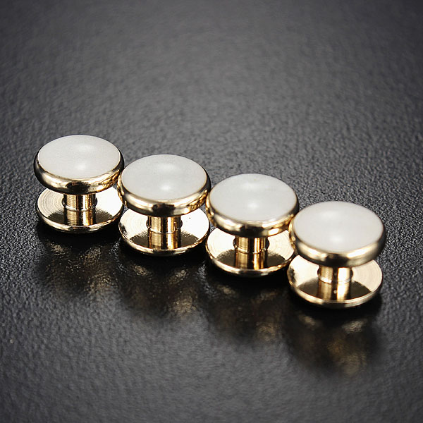 Cufflinks-Shirt-Studs-Set-Men-Elegant-Black-White-Tuxedo-Formal-Suit-915553