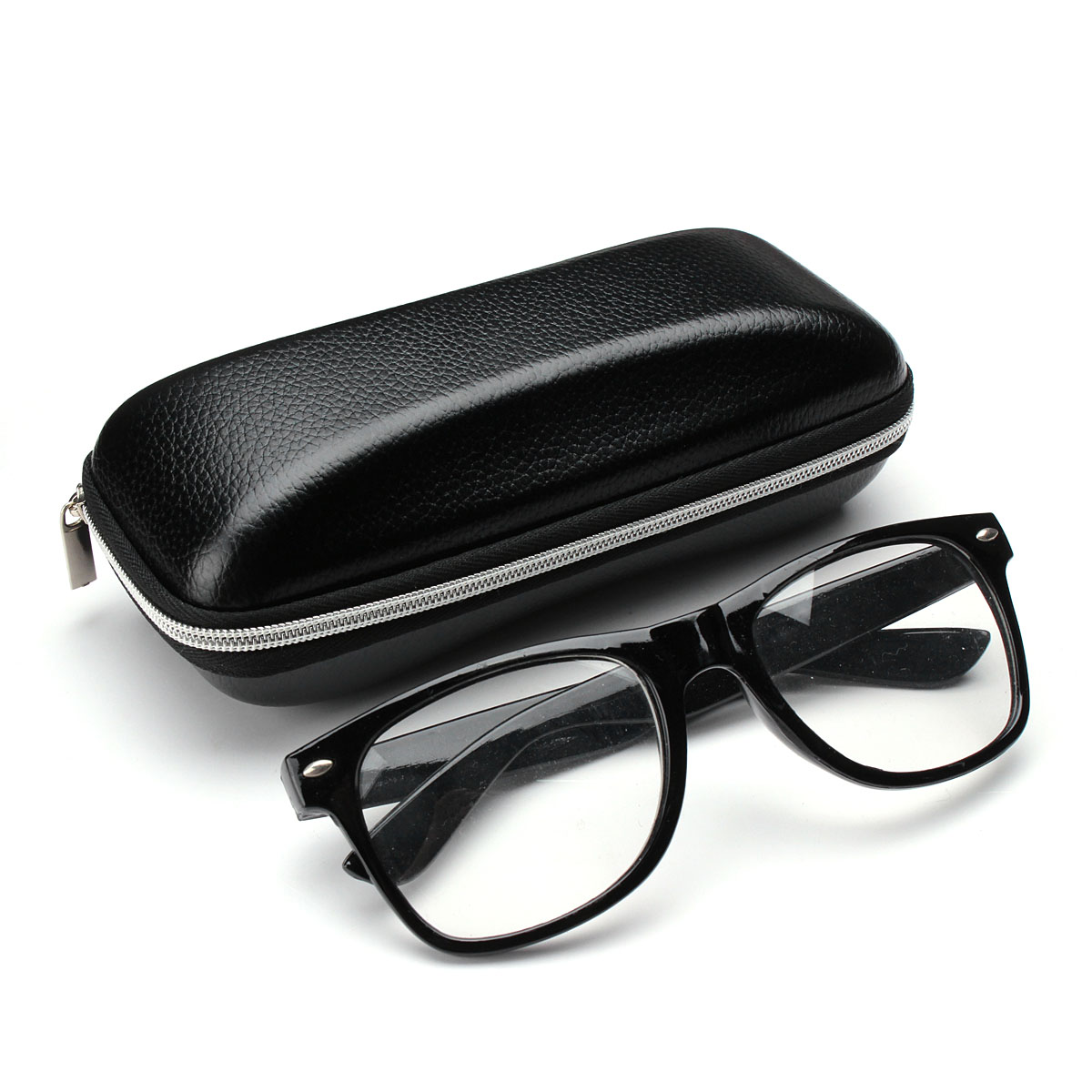 Zipper-Hook-PU-Dot-Sunglasses-Box-Compression-Resistance-Plastic-Travel-Carry-Case-Bag-1058577