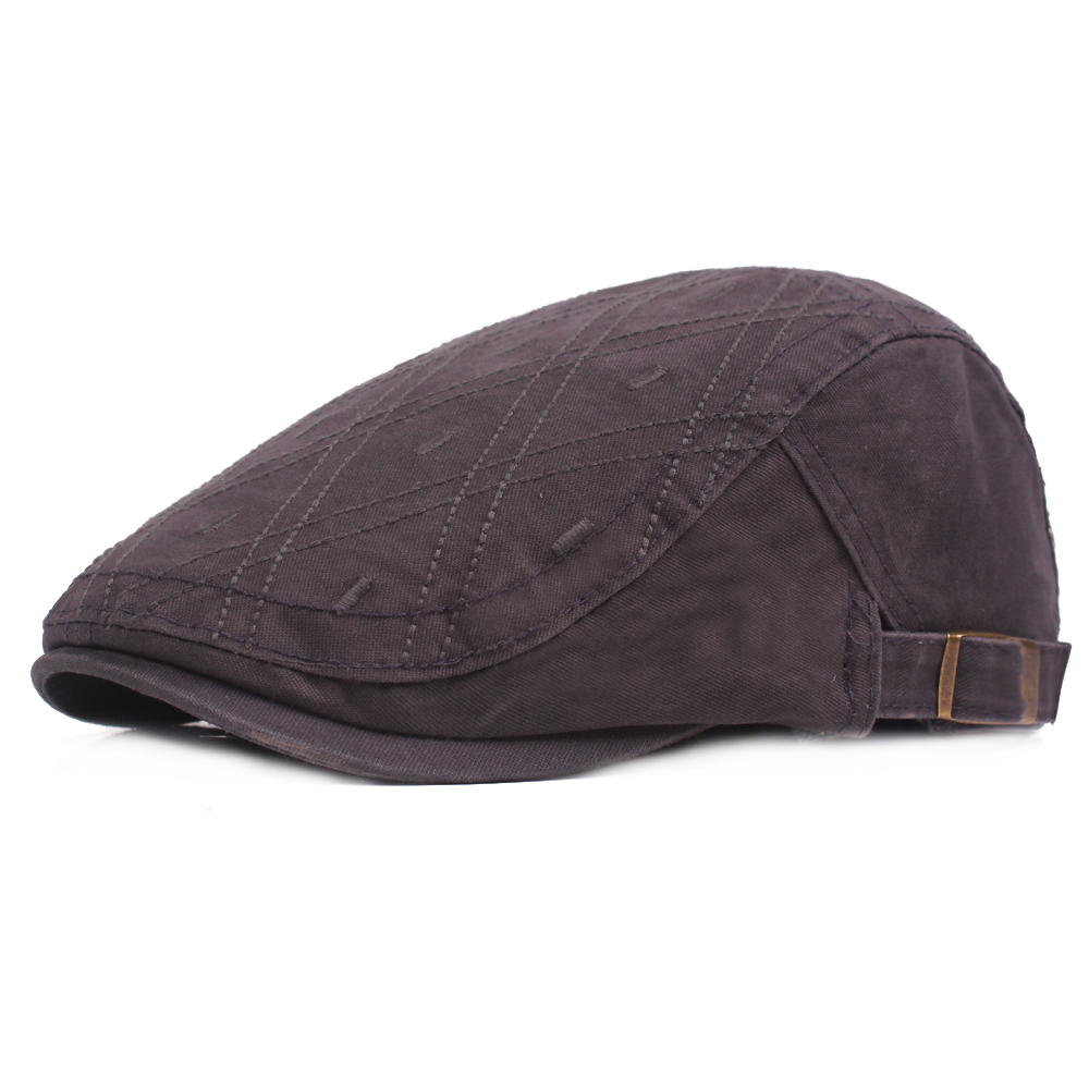 Dad-Cotton-Hats-Mens-Plaid-Adjustable-Beret-Caps-Outdoor-Newsboy-Hunting-Hats-1285847