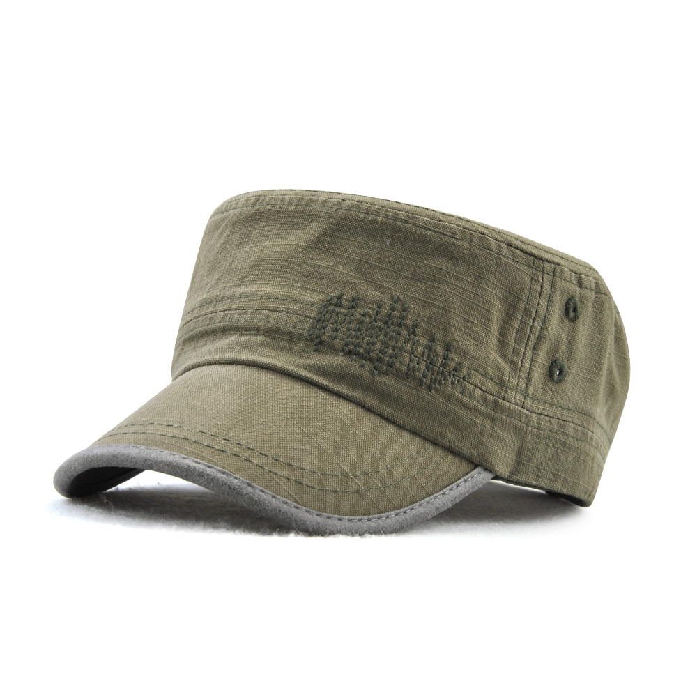 Dad-Summer-Adjustable-Flat-Hats-Outdoor-Cotton-Military-Peaked-Cap-Mens-1288769