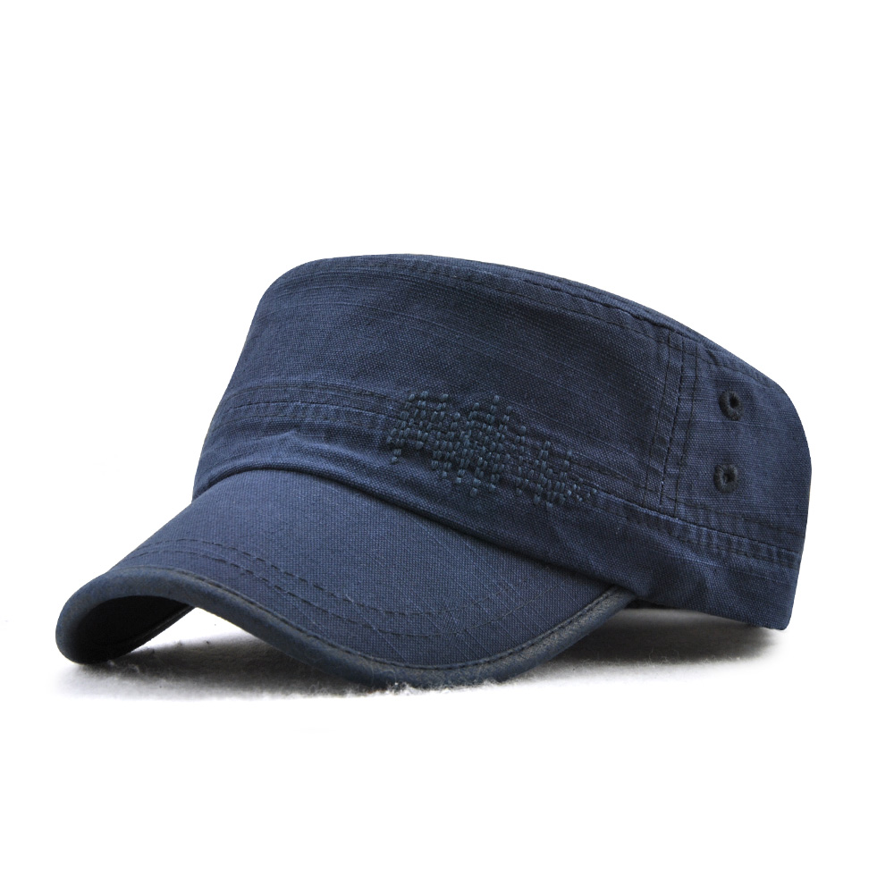 Dad-Summer-Adjustable-Flat-Hats-Outdoor-Cotton-Military-Peaked-Cap-Mens-1288769