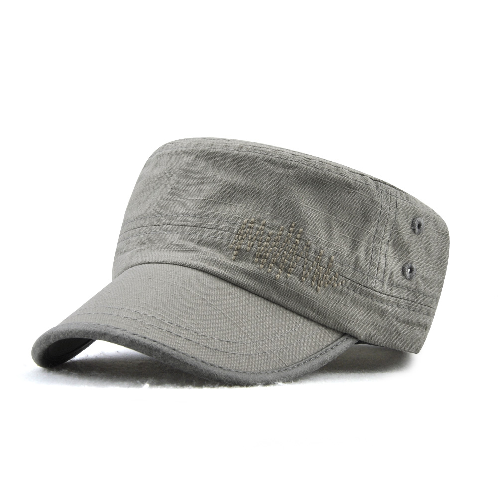 Dad-Summer-Adjustable-Flat-Hats-Outdoor-Cotton-Military-Peaked-Cap-Mens-1288769