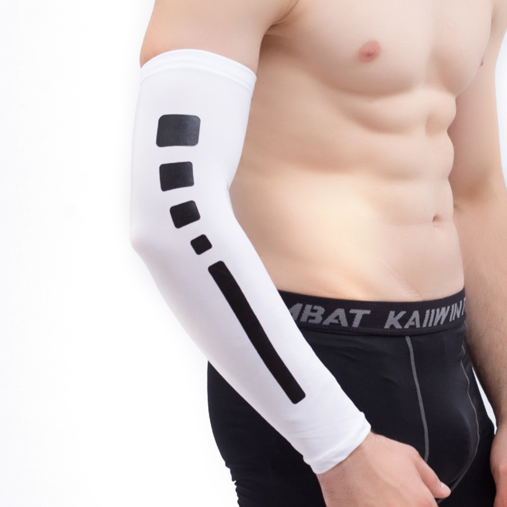 1Piece-Men-Outdoor-Sports-Breathable-Quick-drying-Long-Cuffs-Riding-Basketball-Sunblock-Arm-Sleeve-1298170