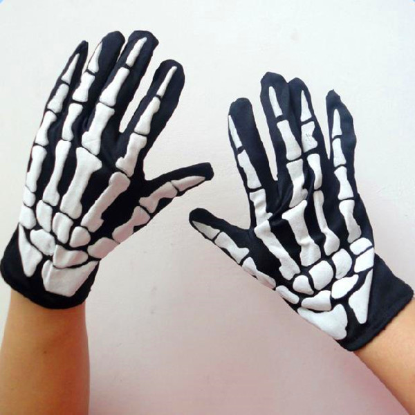 Fashion-Halloween-Skeleton-Ghost-Demon-Elastic-Skull-Gloves-951933