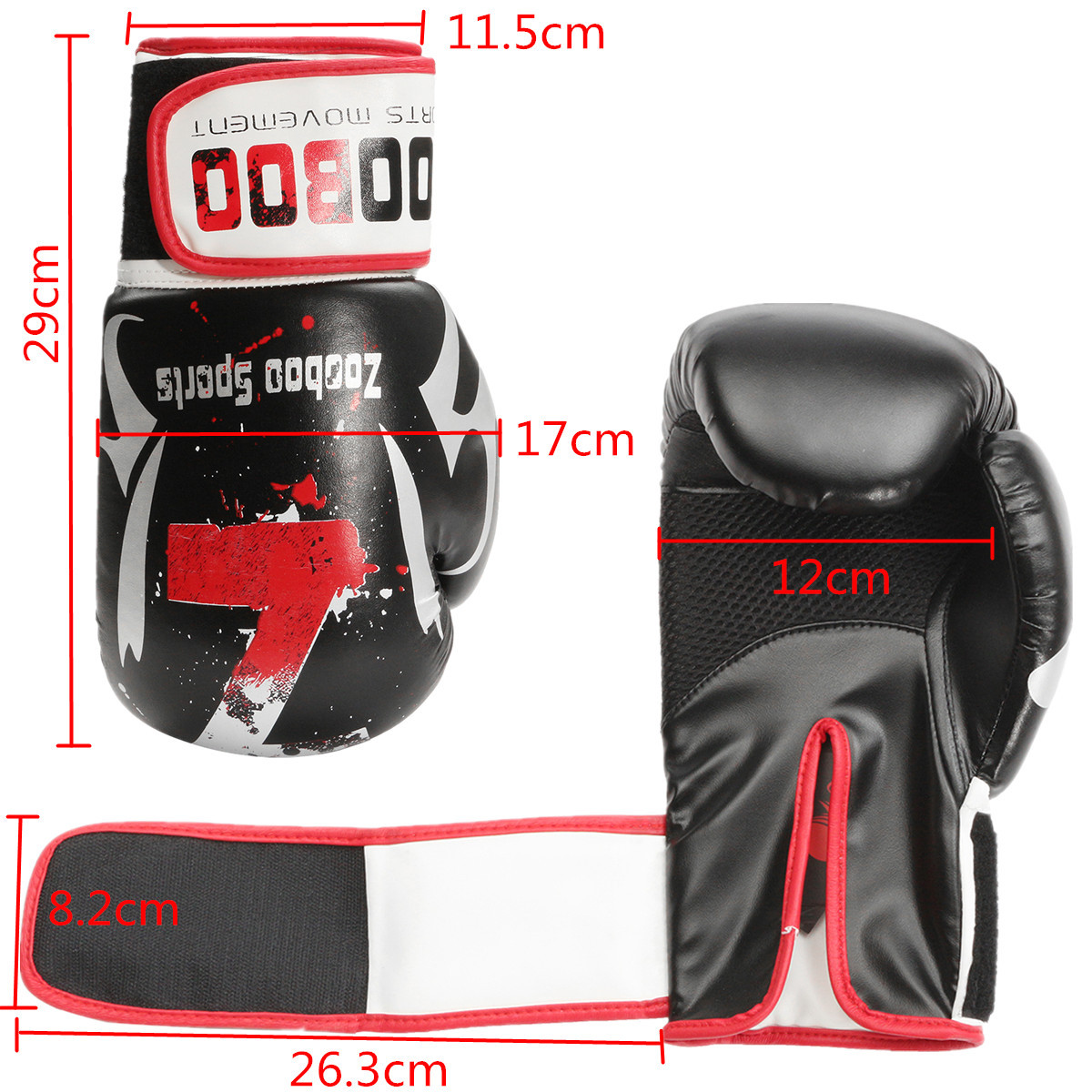Men-1-Pair-PU-Leather-Boxing-Gloves-Mitts-Muay-Thai-Punch-Bag-Sparring-MMA-Training-1122143