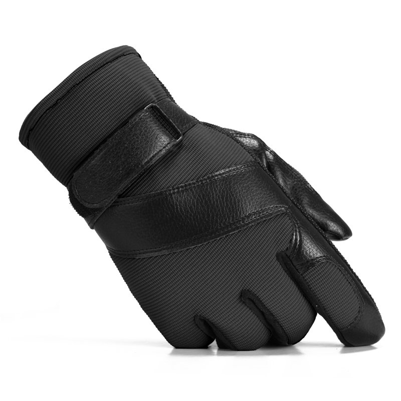 Men-Male-Nylon-Leather-Thread-Driving-Gloves-Thick-Skidproof-Outdoor-Cycling-Mittens-1016917