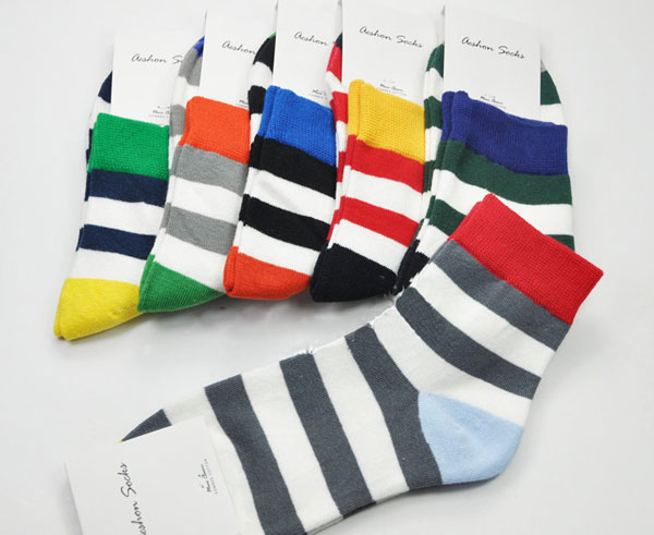 AESHON-Mens-Stripe-Socks-Colours-Cotton-Socks-908784