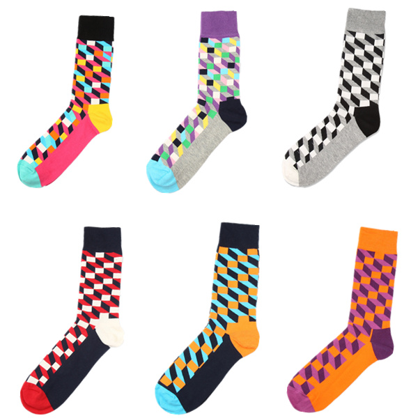 Contrast-Color-British-Style-Fashion-Plaid-Socks-Cotton-Sweat-discharge-Antibacterial-Stockings-1100243