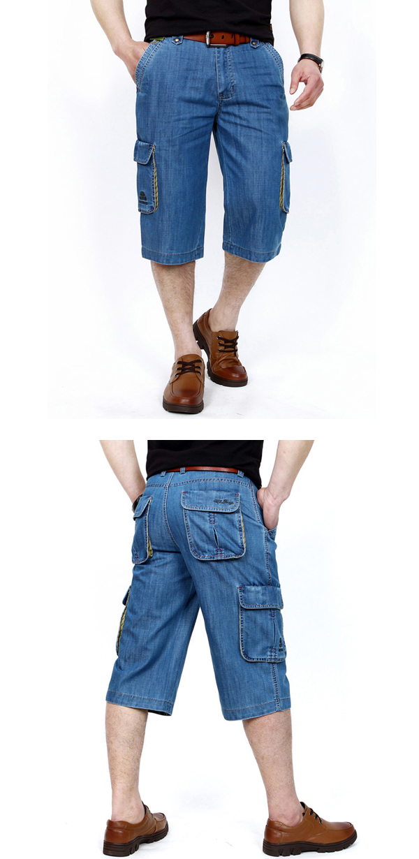 AFSJEEP-Mens-Summer-Outdoor-Multi-pocket-Loose-Straight-Leg-Cargo-Shorts-Casual-Denim-Shorts-Big-Siz-1136236