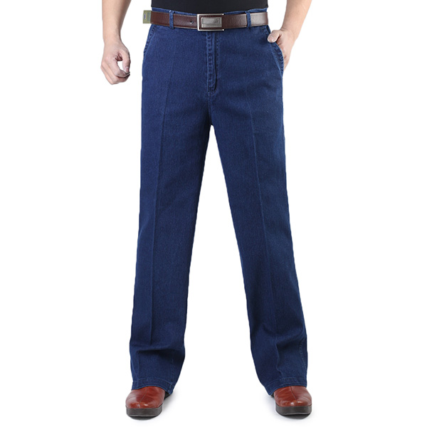 Men-Mid-aged-Thicken-Plus-Size-Classical-Casual-Jeans-Loose-Straight-Leg-High-Waist-Pants-1086375