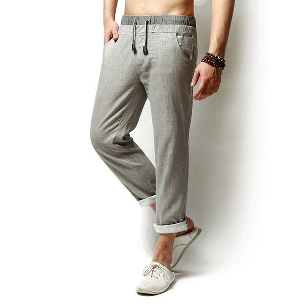 Linen-Solid-Color-Casual-Loose-Men-Long-Trousers-Flax-Leisure-Pants-1045460