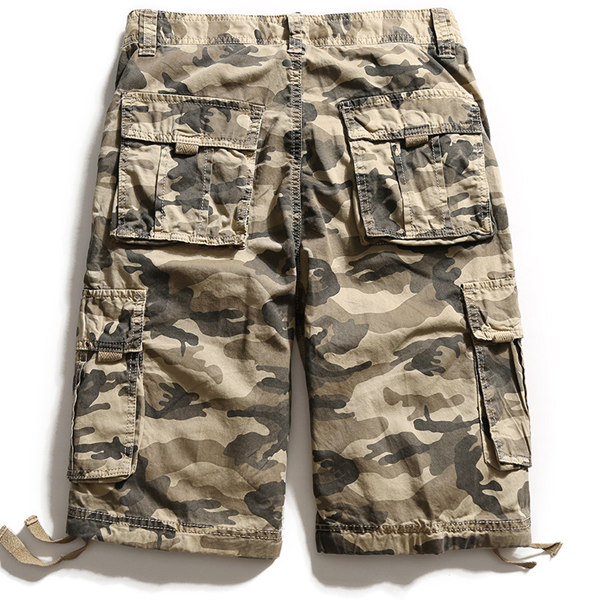 Camouflage-Big-Multi-Pocket-Summer-Loose-Cotton-Cargo-Shorts-Size-30-40-1079047