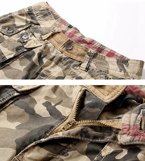Camouflage-Big-Multi-Pocket-Summer-Loose-Cotton-Cargo-Shorts-Size-30-40-1079047