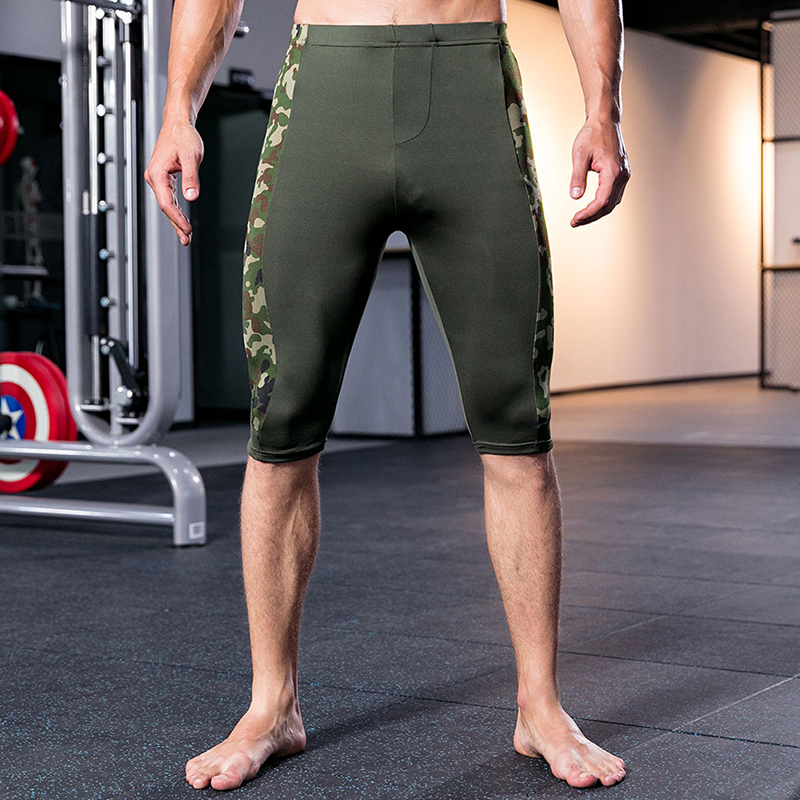 Men-Leggings-Camouflage-Quick-drying-Skinny-Fitness-Jogging-Sport-Shorts-1367035