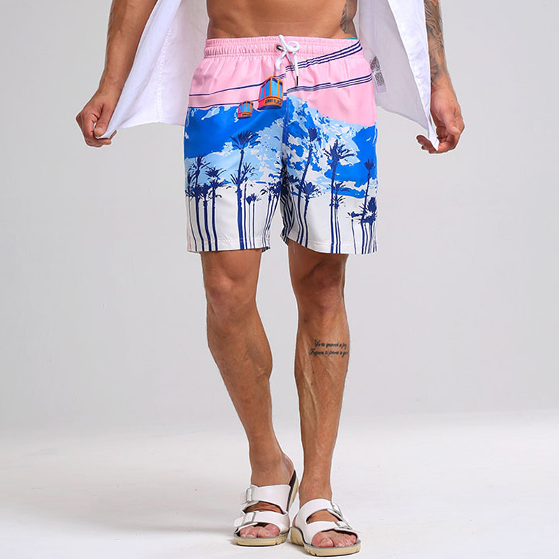 Mens-Summer-Hawaiian-Printing-Quick-Dry-Drawstring-Casual-Board-Shorts-1341863