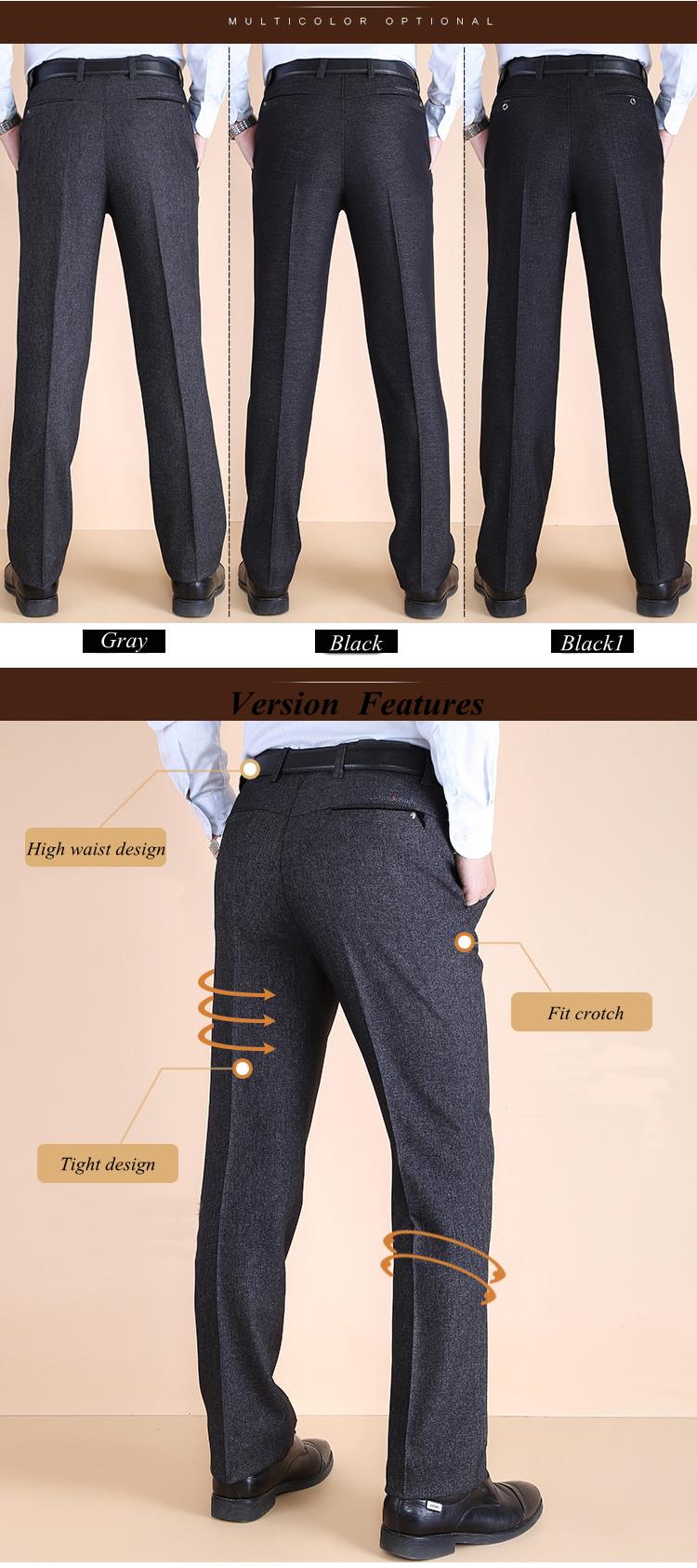 Autumn-Winter-Thick-Straight-Business-High-Waisted-Trousers-Mens-Casual-Suit-Pants-1256105