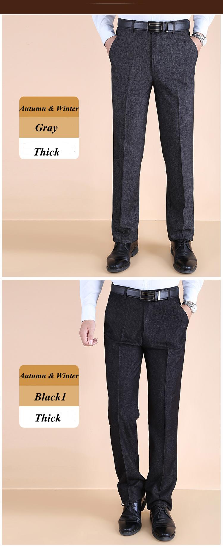 Autumn-Winter-Thick-Straight-Business-High-Waisted-Trousers-Mens-Casual-Suit-Pants-1256105