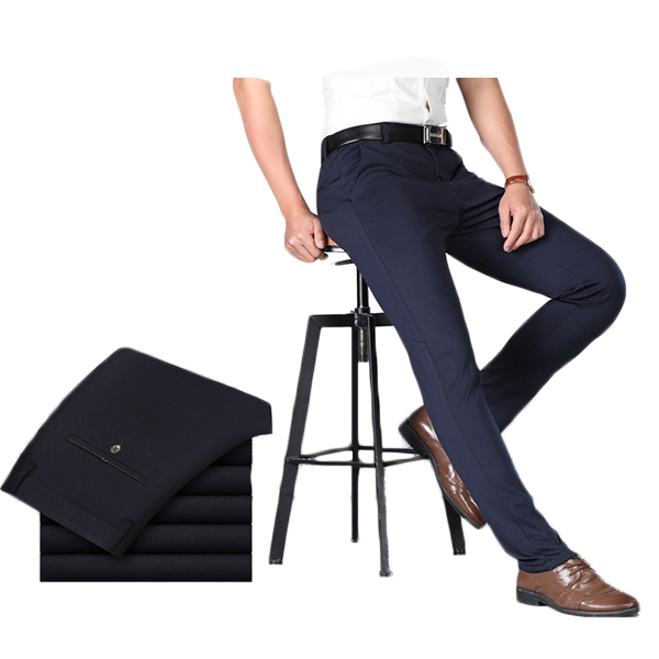 Mens-Knit-Business-Casual-Pants-Thin-Section-Slim-Straight-Elastic-Fabric-Pants-1289713