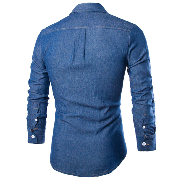 Autumn-Fall-Men-Denim-Shirts-Pure-Color-Solid-Long-sleeve-Jeans-Shirt-993632