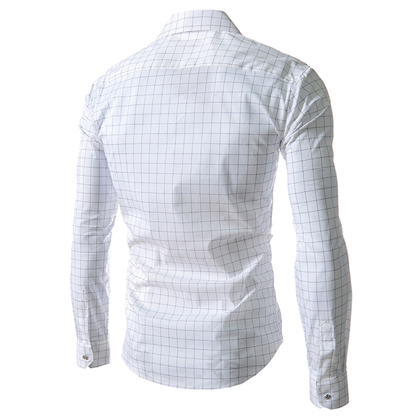 Mens-Fashion-Plaid-Long-sleeved-Lapel-Checkered-Shirt-1127950
