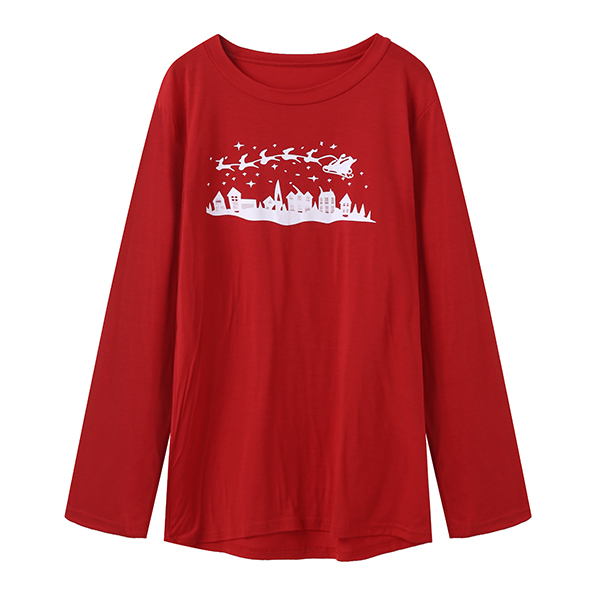 Christmas-Snowman-Printing-Casual-Home-Pajamas-Sleepwear-Two-piece-Suit-for-Men-1239908