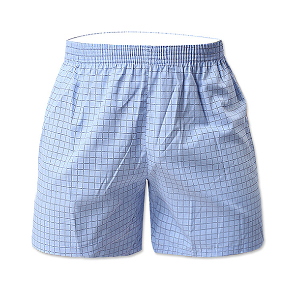 Cotton-Plaid-Loose-Leisure-Home-Casual-Beach-Board-Boxer-Shorts-for-Men-1261893