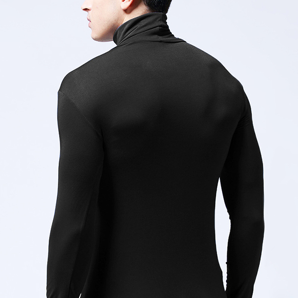 Fall-Winter-Thin-Modal-Breathable-High-Collar-Warm-Tight-Pajamas-Tops-Underwear-for-Men-1213800