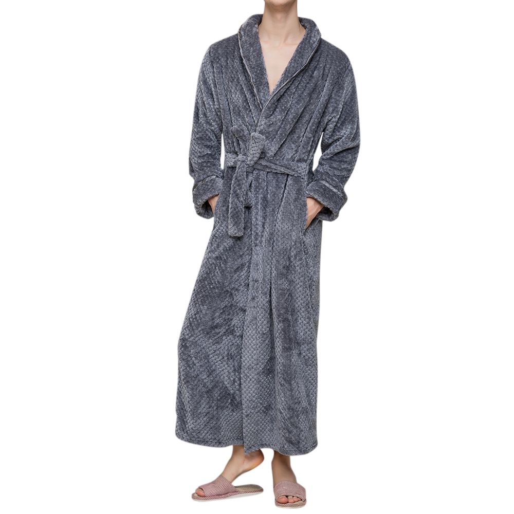 Flannel-Thick-Warm-Winter-Full-Length-Pajamas-Sleepwear-Robe-Bathrobe-for-Men-1350463