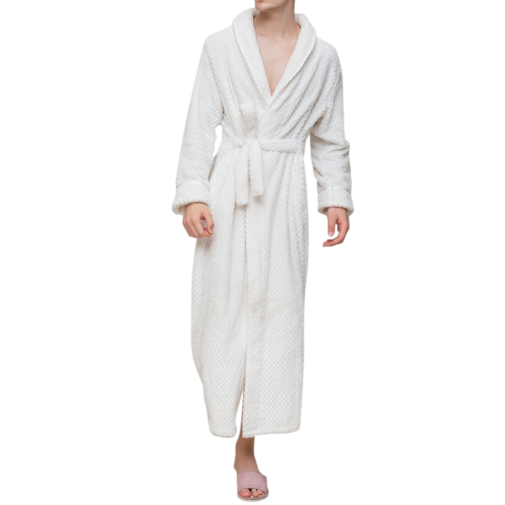 Flannel-Thick-Warm-Winter-Full-Length-Pajamas-Sleepwear-Robe-Bathrobe-for-Men-1350463