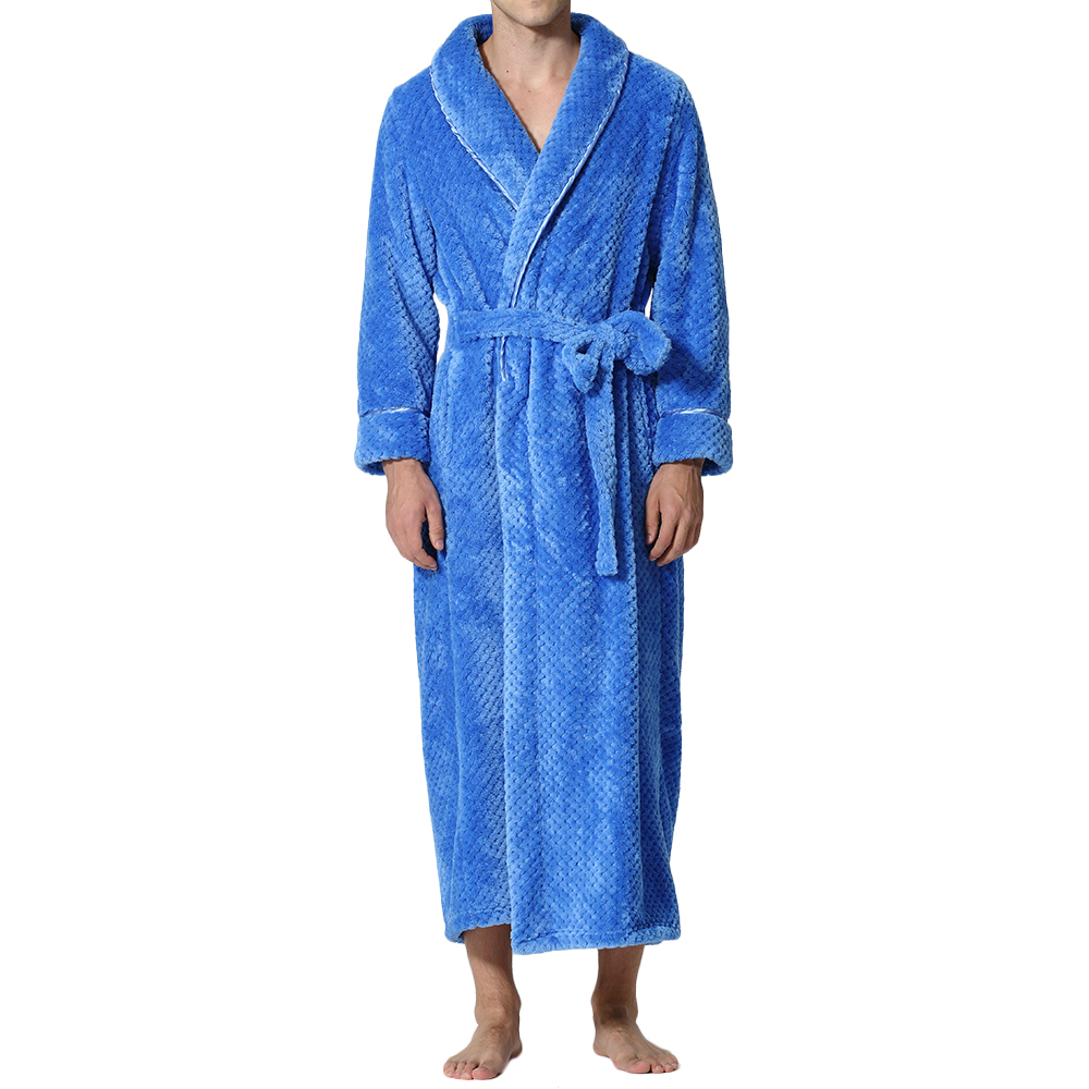 Flannel-Thick-Warm-Winter-Full-Length-Pajamas-Sleepwear-Robe-Bathrobe-for-Men-1350463