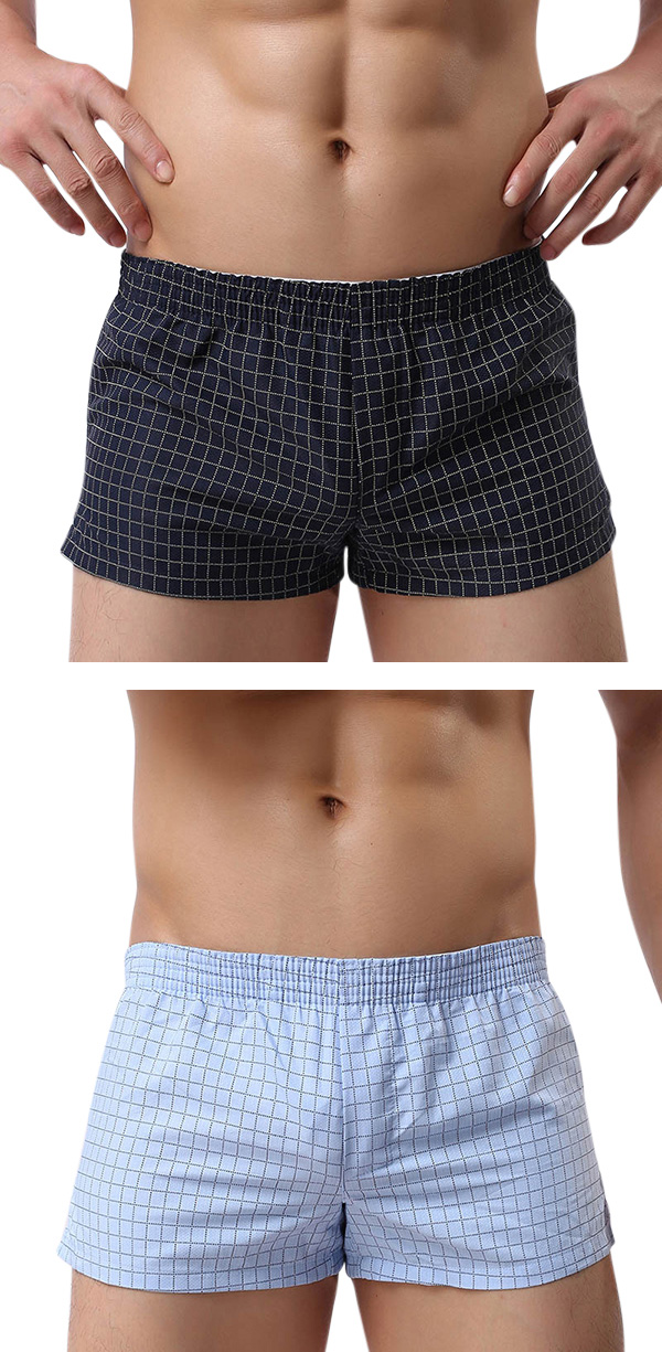 Mens-Casual-Home-Boxers-Beach-Plaid-Moustache-Printing-Shorts-Outdoor-Sports-Sleepwear-1141487