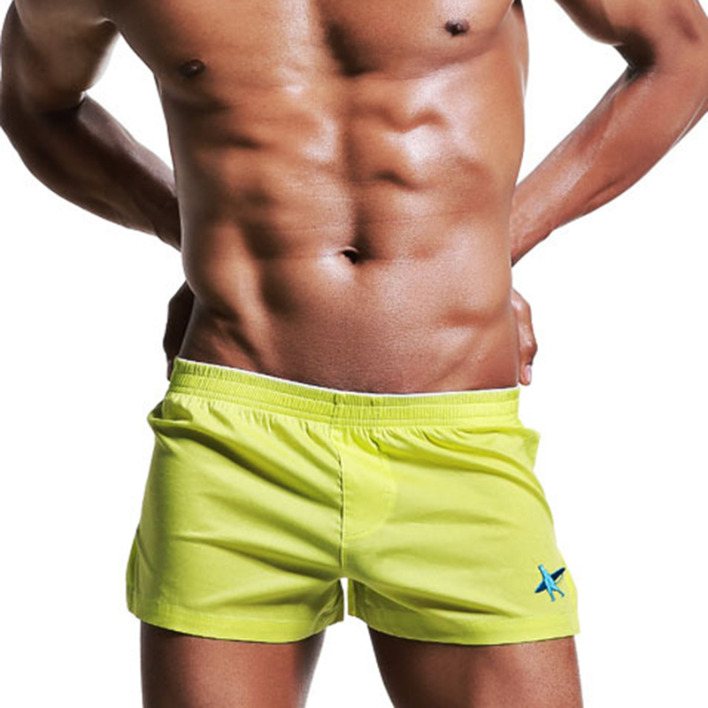 Mens-Low-Rise-Sexy-Embroidery-Pattern-Boxers-Sleepwear-Home-Casual-Shorts-1314047