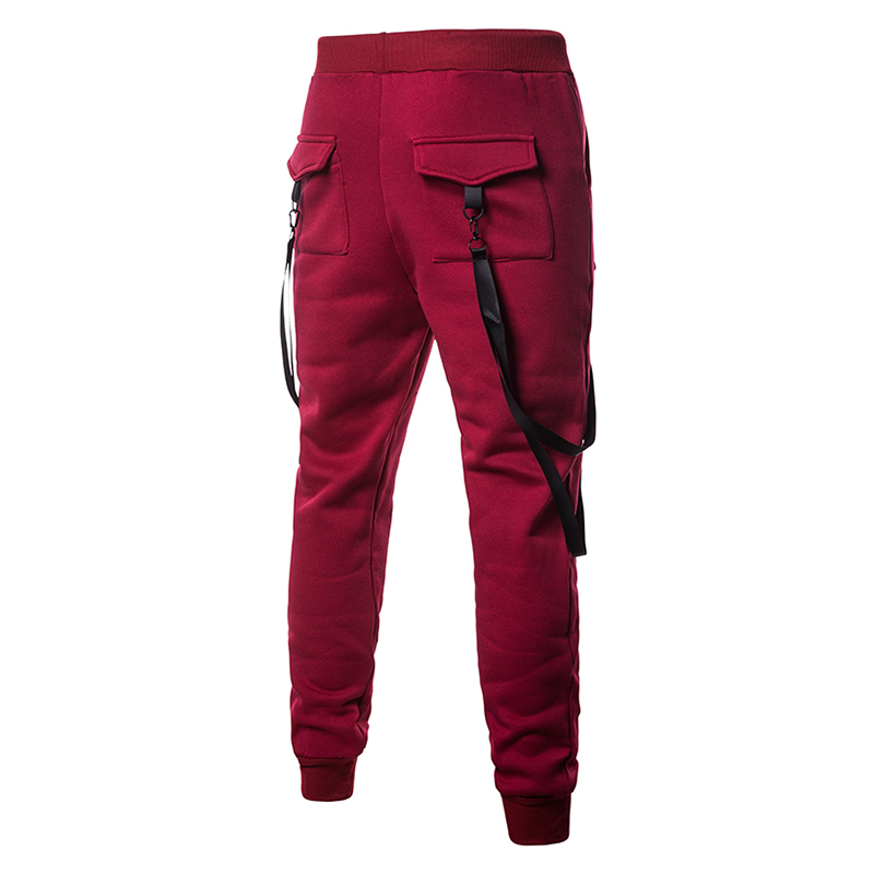 Casual-Pants-Solid-Color-Multi-Pocket-Hip-Hop-Belt-with-Sport-Pants-for-Men-1374806