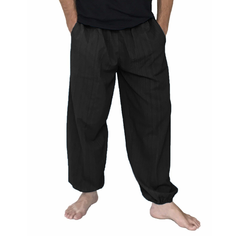 INCERUN-Mens-100-Cotton-Breathable-Baggy-Pants-Casual-Sports-Harem-Yoga-Trousers-Large-Size-S-5XL-1294302