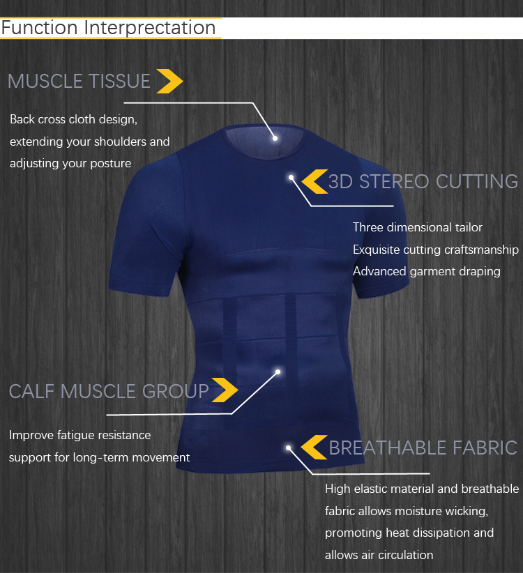 Body-Sculpting-Mens-High-Elastic-Abdomen-Fitness-Slim-Fit-Body-Building-Sport-T-shirt-1183904