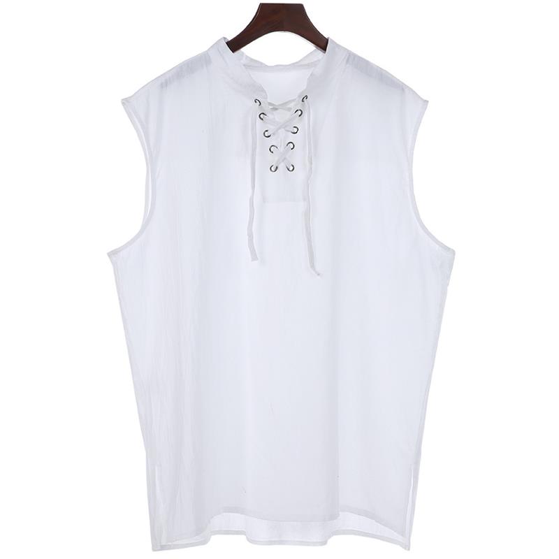 Fashion-Solid-Color-Sleeveless-Stand-Collar-Strap-Open-Mens-Vest-Sports-Breathable-Comfort-Tops-1333792