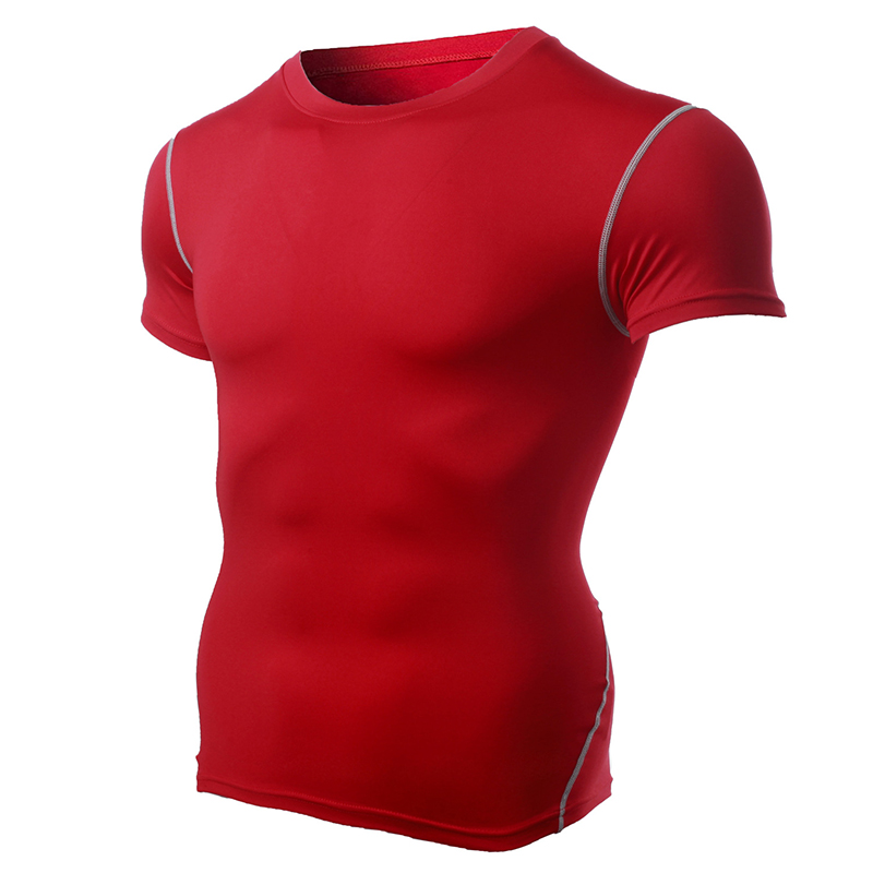 Fitness-Sports-Tights-Tops-Mens-Elastic-Short-sleeved-Quick-drying-Compression-T-Shirts-1322197