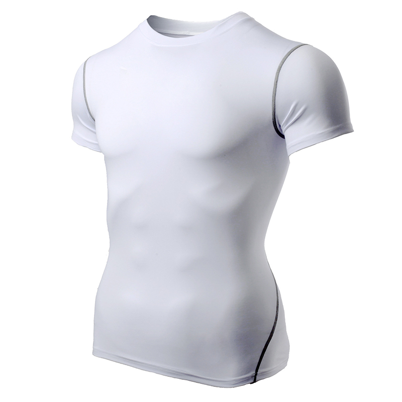 Fitness-Sports-Tights-Tops-Mens-Elastic-Short-sleeved-Quick-drying-Compression-T-Shirts-1322197