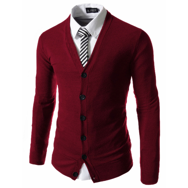 Autumn-Winter-Fashion-Pure-Color-Knit-Cardigan-Casual-Business-Slim-Fit-V-neck-Cardigan-1232642