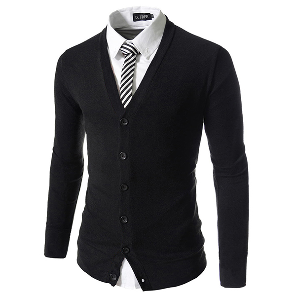 Autumn-Winter-Fashion-Pure-Color-Knit-Cardigan-Casual-Business-Slim-Fit-V-neck-Cardigan-1232642