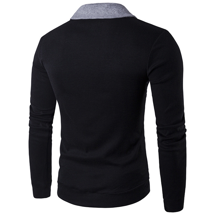 Classic-Brief-Fashion-Neckline-Sweatershirt-Mens-Single-breasted-Hit-Color-Knitting-Cardigan-1181918